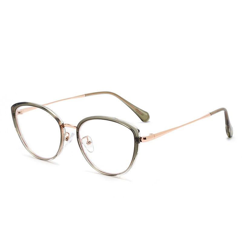 TR+Metal Commuter Blue Light Square Eyeglass Frame