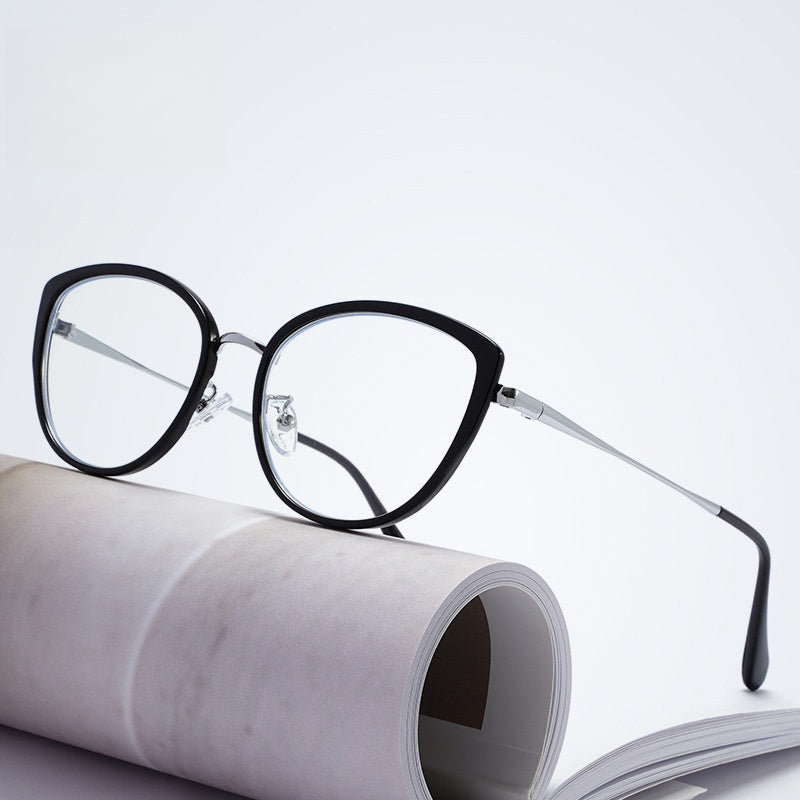 TR+Metal Commuter Blue Light Square Eyeglass Frame