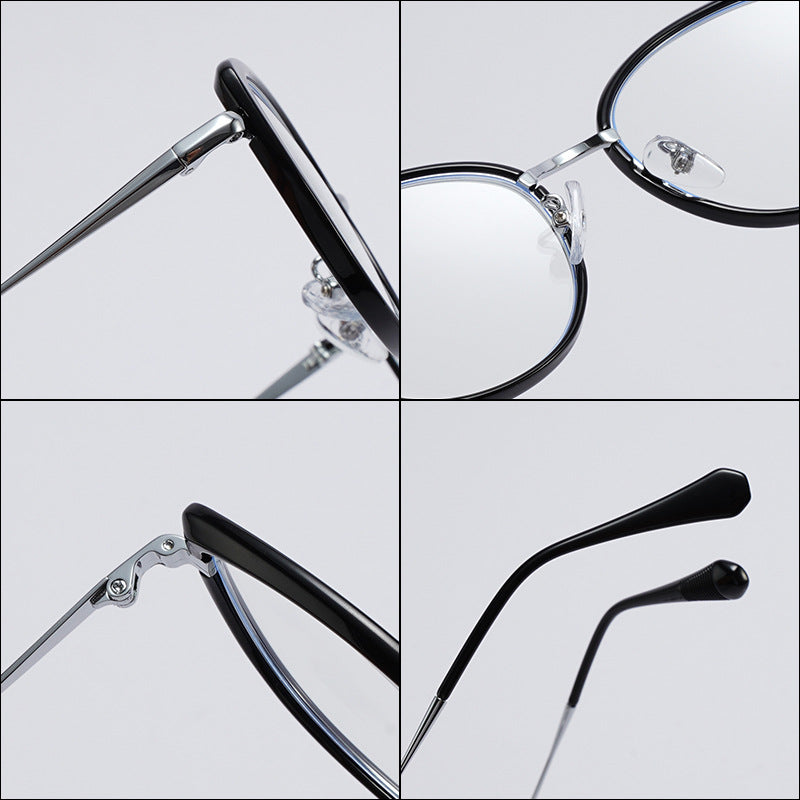 TR+Metal Commuter Blue Light Square Eyeglass Frame
