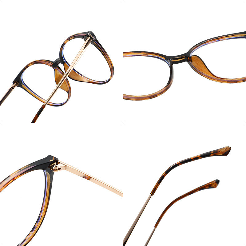 TR+Metal Commuter Blue Light Square Eyeglass Frame