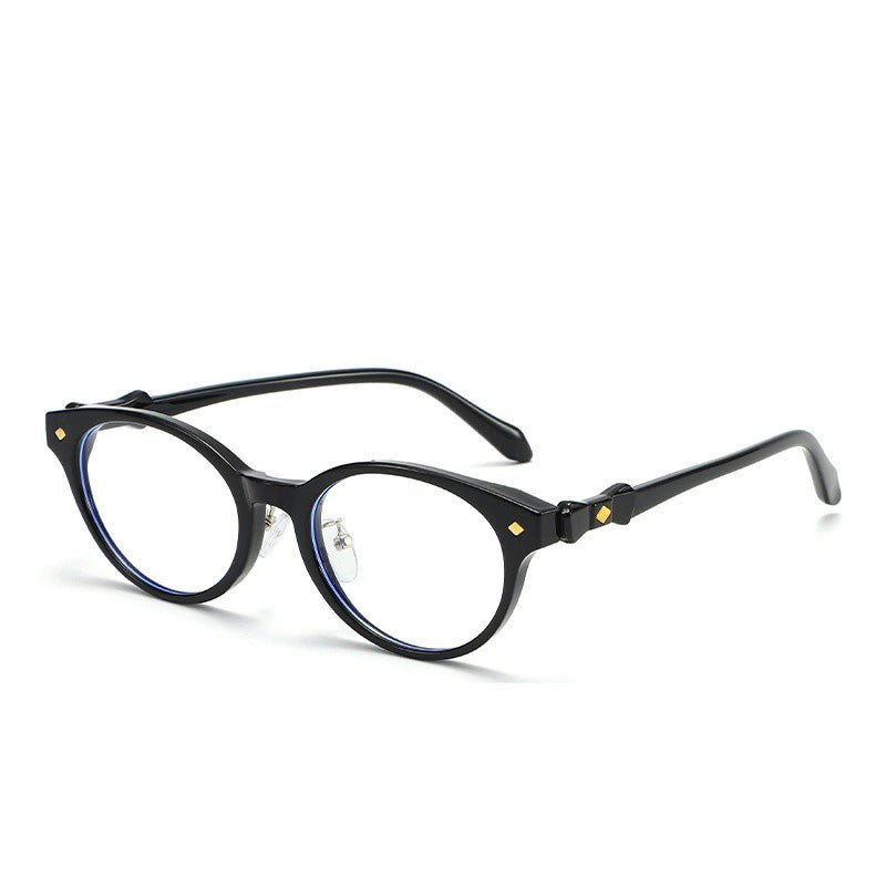 TR+Metal Commuter Oval Blue Light Eyeglass Frame