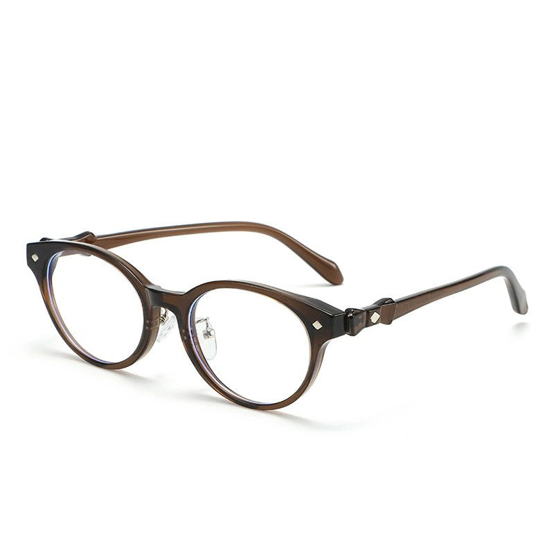 TR+Metal Commuter Oval Blue Light Eyeglass Frame