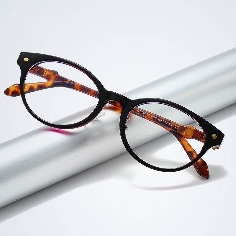 TR+Metal Commuter Oval Blue Light Eyeglass Frame